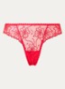 Jane string met borduring - Rood