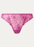 Jane string met borduring - Fuchsia