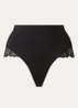Soft Studio high waisted slip met kant - Zwart