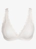 Soft Studio voorgevormde bralette met overlay van kant - Wit