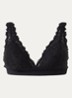 Soft Studio voorgevormde bralette met overlay van kant - Zwart