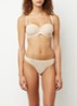 Tom strapless bh met broderie applicatie - Beige