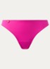 Tom string met borduring - Fuchsia