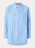 Dama blouse met streepprint - Blauw