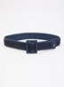 Abocca riem met structuur - Donkerblauw