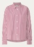 Blouse met streepprint - Bordeauxrood