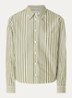 Blouse met streepprint - Groen