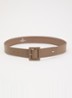 Brio riem van leer - Zand