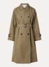 Canasta double-breasted trenchcoat met steekzakken - Mosgroen