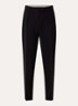 Canditi high waist slim fit pantalon met steekzakken - Zwart