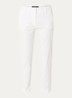 Cecco high waist straight fit cropped pantalon met steekzakken - Wit