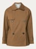 Double-breasted trenchcoat met steekzakken - Bruin