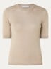 Fijngebreide Top in kasjmierblend - Beige