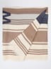 Gallo sjaal met streepprint 184 x 82 cm - Beige