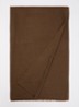 Karauche sjaal in kasjmierblend 180 x 80 cm - Chocoladebruin