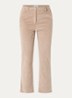 Marruca mid waist cropped bootcut fit chino van fluweel - Zand