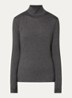Multif top van jersey met col - Donkergrijs