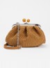 Pasticcino Small clutch met gevlochten detail en afneembare schouderriem - Orange