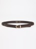 Riem van leer - Donkerbruin