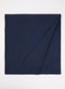 Sjaal in zijdeblend 210 x 50 cm - Donkerblauw