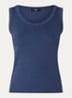 Tank top met stretch - Donkerblauw