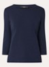 Top met ronde hals - Donkerblauw