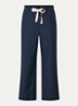 Argento high waist straight fit pantalon met steekzakken - Donkerblauw