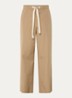 Argento high waist straight fit pantalon met steekzakken - Zand