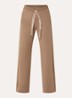 Bali high waist straight fit broek met steekzakken - Camel