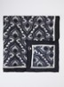 Onesto sjaal van zijde met paisley dessin 90 x 90 cm - Donkerblauw