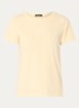 T-shirt met ronde hals - Lichtgeel