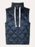 Tregic gewatteerde bodywarmer met quilt patroon - Donkerblauw