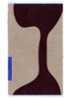 Figura vloerkleed 50 x 80 cm - Bordeauxrood