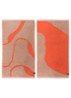Nova Arte gastendoek - 90 x 50 cm set van 2 - Beige