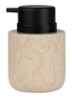 Zeepdispenser low van marmer - Zand