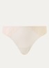 Tanga met kant - Gebroken wit