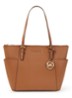 Jet Set schoudertas van leer - Cognac