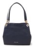 Raven Large schoudertas van leer - Donkerblauw