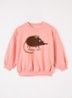 Elephant Shrew sweater met borduring - Roze