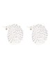 Baya Dome oorstekers  - Zilver