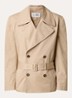 Double breasted trenchcoat met ceintuur - Beige