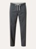 Straight fit pantalon met persplooi en steekzakken - Donkergrijs