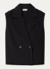 Gale double-breasted gilet - Zwart