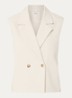 Gale double-breasted gilet - Beige