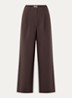 Gale loose fit pantalon met steekzakken - Bruin