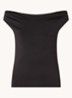 Hima off shoulder top - Zwart
