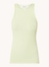 Igor ribgebreide tanktop met stretch - Neongroen