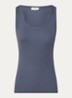 Igor tanktop met ribstructuur - Staalblauw