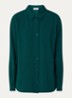 Ossa blouse met kraag - Flessengroen