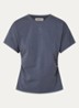 Pataya t-shirt van  katoen met siernaad - Donkerblauw